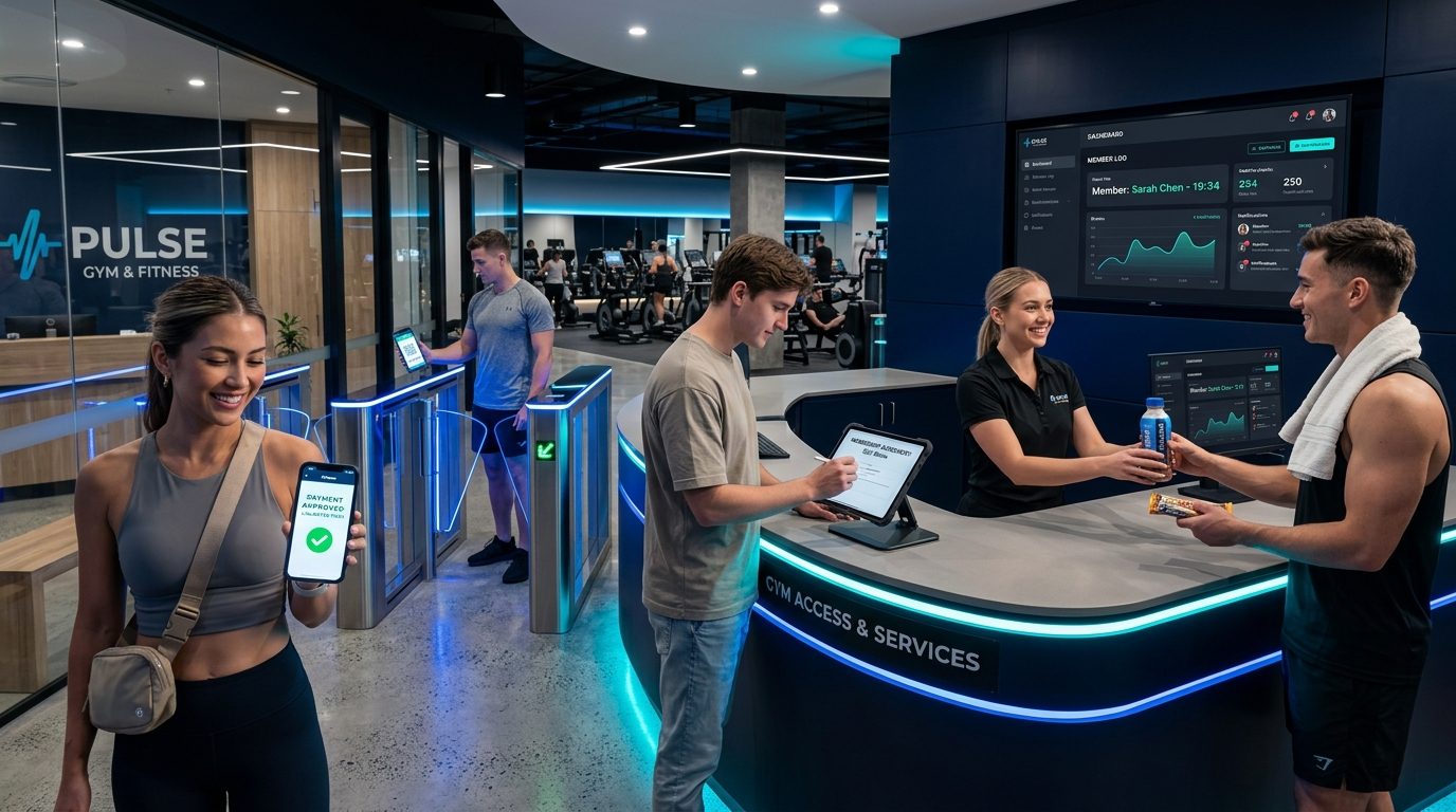 Recepție, client și control acces TotalGymCloud
