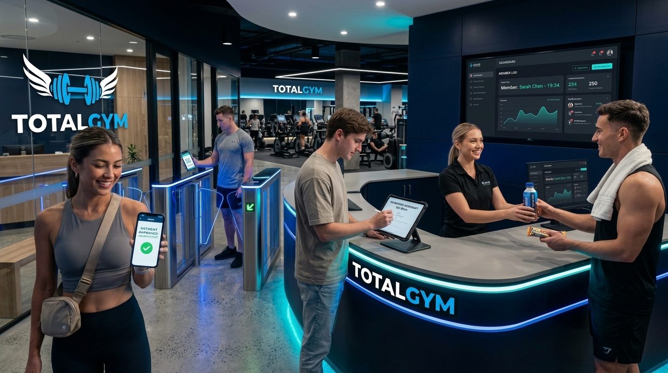 Recepție, client și control acces TotalGymCloud